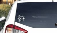 Excited to share the latest addition to my #etsy shop: Baby Up In This Bitch | Baby on Board Sticker | New Mom Dad Parent Gift | Kids on Board Vinyl Decal - FREE SHIPPING #babyshower #babyonboard #babysticker #babycardecal #babycarsticker #familycardecal #cutebabysticker #newmomgift #newparentgift https://etsy.me/3vvGtxQ