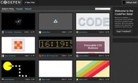 Codepen // CodePen is an HTML, CSS, and JavaScript code editor in your browser with instant previews of the code you see and write.