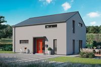 Das ProFamily 150/20 beweist auf den ersten Blick: Hier wurde ein visionäres Zukunftskonzept realisiert: Von der Diele führen gleich 2 Türen in den über 50 qm großen Wohnraum. Clever: der Abstellraum unter der Treppe, der Stauraum für den Haushalt bietet. Die geradläufige Treppe führt nach oben. Ganz sicher nicht alltäglich: das Elternschlafzimmer mit vorgelagertem Arbeitszimmer und das Bad mit separaten Abstellraum, bspw. für Waschmaschine und Trockner.