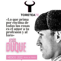 DUQUE: «Quiero reivindicarme con otro triunfo para poder estar en los carteles y tener hueco en el escalafón» 🚩 @plazadevalencia ✅ #JesúsDuque #Entrevista #Toros #Tauromaquia #Requena #Valencia👉 #EntreArtesComunicación #EntreArtes #JuanPedroCano #Comunicación #GabinetesDePrensa #SocialMedia #DiseñoWeb #Fotografía #Publicidad #Marketing #RRPP #Eventos #ViveEspaña #Blogenart #PuraEspaña