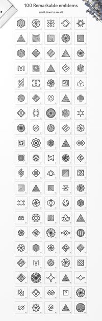Geometric Logo Pack by Davide Bassu on @creativemarket