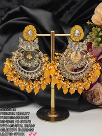 Rs 950net+$ Restocked Minakari chandbali earings
