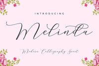 Melinda Script + Extras Swashes by cooldesignlab on @creativemarket