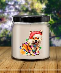 This cute shiba inu christmas candle is an excellent christmas gift idea for every dog lover.