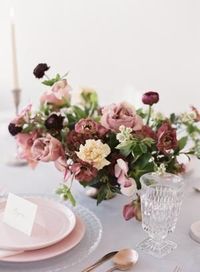 The Most Effortlessly Beautiful Spring Wedding Inspiration #weddingcenterpieces #blushandburgundyweddingcenterpiece #fineartwedding