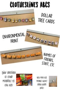 “Hey #gcisdELAR primary Ts, try this clotheslines ABCs routine to reinforce alphabet knowledge! Keep the clothesline and pins and switch out what Ss will alphabetize! Click here for some ideas👇🏼!”