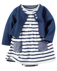 Baby Girl 2-Piece Bodysuit Dress & Cardigan Set from Carters.com. Shop clothing & accessories from a trusted name in kids, toddlers, and baby clothes.