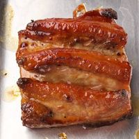 Crispy buikspek met honing en mosterd - Gastronomixs