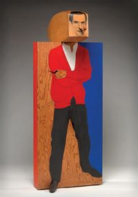‘Hugh Hefner’ by Marisol Escobar, 1966-67 Time magazine commissioned this portrait of the Playboy founder for its March 3, 1967 “Man of the Year” cover. The sculpture’s unfinished wood constrasts sharply with Hef’s swanky image and slick media empire. Marisol (she went by one name, Madonna-style) depicted her subject with two pipes — one in his mouth and one in his hand. “He has too much of everything,” she explained to Time’s editors. If only Freud were around to weigh in.
