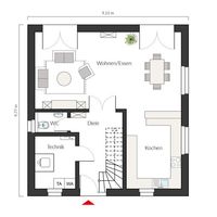 Raumgrundfläche: 69,00 m2