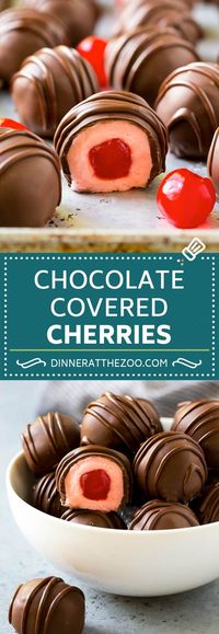 Chocolate Covered Cherries Recipe | Cherry Cordials | Cherry Candy #chocolate #candy #dessert #cherry #sweets #dinneratthezoo