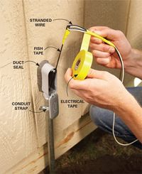 Electrical Wiring: How to Run Power Anywhere The easiest way to bring electricity to a shed, garden or lamppost