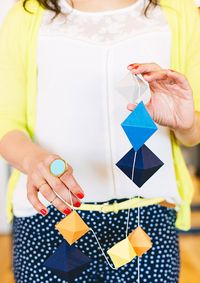 DIY Geometric Paperfold Garland