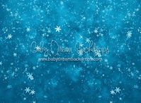 Dancing Snowfall Light Blue 60x80