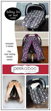 Super easy and quick to make perfect fit and looks amazing. Lullaby Line Car Seat Cover Sewing Pattern, Infant Car Seat Cover, Rear Facing Car Seat Cover Sewing Pattern #sewing #sewingpattern #ad #diy #baby #pattern