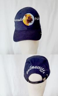 Het logo van bullmastiff kennel Marouds Pride geborduurd op een cap. http://www.maroudspride.nl/web/