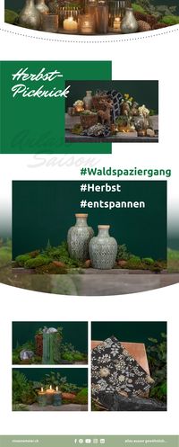 Die Blätter zeigen sich in allen Farben und Kostbarkeiten aus dem Wald erscheinen in herbstlichem Glanz. Unser Herbst-Picknick lädt ein zum Feiern im Einklang mit der Natur.