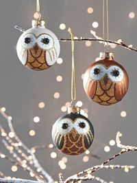 Twenty Five Miniature Owl Baubles