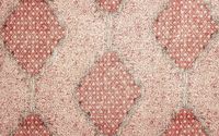Indian Medallion in Original from Carolina Irving #orange #white #geometric #pattern #textiles #fabric #interiordesign #designinspiration #thetextilefiles #clothandkindinteriordesign #carolinairving