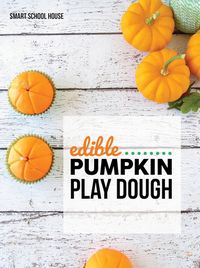 Edible Pumpkin Play Dough. A homemade play dough recipe