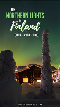 Want to see the Northern Lights? Head off the beaten track and visit Finland! Here's when, where, and how to see the Northern Lights in Finland and Lapland. #finland #northernlights #aurora #travel #spacetourism #stargazing