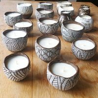 ceramica con velas