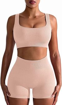 Very soft and comfy. Padded bra and leggings is thick enough non see through and bra is very supportive.Four-way stretch, Fattering and squat proof! The triangular design of crotch provide ample coverage as you move from pose to pose and prevent thighs from rubbing. Leggings crotch for greater freedom of movement,without sacrificing support and durability. ***As an Amazon Associate I earn from qualifying purchases
