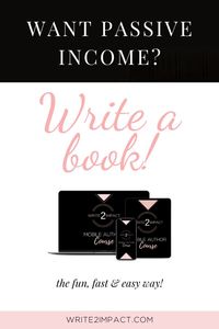 Writing a book for your business is a great way to not only build credibility but also create a source of passive income! Share your message with a wider audience and open the doors to more possibilities. Click through to find out how writing your book can be fun, easy and fast - and become a successful published author sooner than you ever thought possible!!