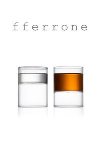 Revolution Collection, the original fferrone glassware collection. The idea for its dual-sided functionality was the result of evening dining. It reinvents the landscape of the table with its minimalist architectural forms. Handcrafted without the use of molds by master glassblowers. The borosilicate glass allows for a range of hot and cold applications and is oven, microwave, and dishwasher-safe for everyday use. Design: Felicia Ferrone, 2001-2014 Handcrafted in the Czech Republic