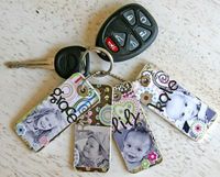 Get old credit cards, cut to size, glue on scrapbook paper, pictures, stickers, etc., and add a layer of mod podge to seal. So cute, and a great idea for mother's day craft.