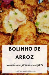 E #sextou! Vamos fazer um bolinho de arroz bem gostoso, recheadinho com presunto e muçarela para acompanhar aqueça cervejinha bem geladinha? Olha a dica aqui, tão fácil que nem dá pra chamar de receita! #aperitivo #fingerfoods #comida #bolinho #recipes #receita