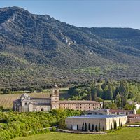 Hospital de peregrinos, universidad, hospital de guerra y colegio de religiosos. Son las distintas funciones que este monasterio ha ido albergando a lo largo de la historia y que le han convertido en uno de los conjuntos monumentales más importantes de Navarra. Su localización en el Camino de Santiago, en las proximidades de Estella-Lizarra, le hacen ser parada obligada de peregrinos y amigos de la Ruta Jacobea. El acceso es gratuito y de todo el conjunto sorprende el templo románico: