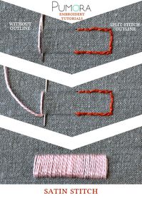 satin stitch tutorial