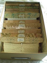 Beautiful way to store lace