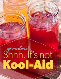 Really healthy "Kool-Aid" with no artificial sweeteners or colors! LOVED this. Definitely making over and over this summer!!