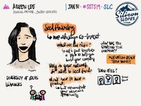 Aileen Lee gave some helpful info to those seeking seed financing during her #ssts19 session. #sketchnotes