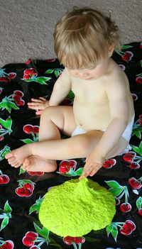 Edible Slime - No cook recipe that's ready in less than 5 minutes. Feels and acts just like traditional slimes - Uses THAI BASIL SEED, cornstarch/cornflour, water, +/- food coloring