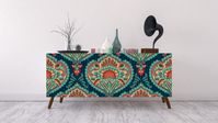 Naklejka Oriental tapety bez szwu paisley • Pixers® - Żyjemy by zmieniać