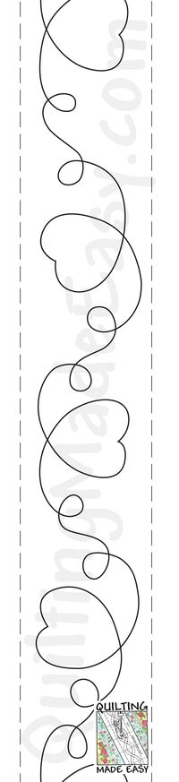 Would be great on an anniversary quilt, baby quilt or just about any quilt you want to express "love" in.