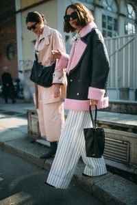 Street style at Milan Fashion Week Fall 2018