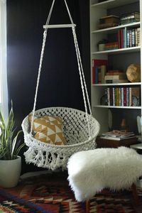 Trade in your furniture for a cozy hammock chair.