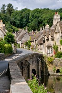 Castle Combe village in the Cotswolds, .England, in my opinion the prettiest village in England