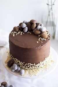 Layer cake de Pâques au chocolat