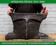 Ask for price with ID0800 on anvilsandtoolsforsale@gmail.com All pictures of all anvils on our website anvil for sale, anvils, blacksmith, blacksmiths, blacksmithing, antique tools, tool collector, swage block, stake, cone, cutler, french pig, amboss, incudine, schmied, forgeron, forge, enclume, forged, blacksmith tools, old tools, vintage tools, handtools, iron work, vise, stake, coutellier, chamouton, hulot harmel, collection, outil ancien, outils anciens, bigorne, art populaire, enclume