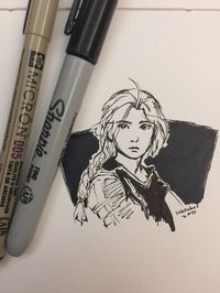 abadpoetwithdreams: “I haven’t done much for inktober this year due to all the travel craziness, but I’ll try to post some stuff for this last half of the month! The theme will probably just be fictional characters I like, so here’s an Edward Elric...