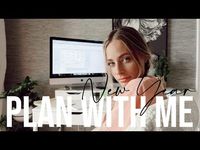 (1122) 2020 New Year PLAN WITH ME | video planner template, yearly reflections, & how i organize my life - YouTube