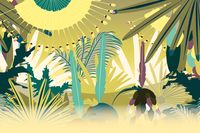 Graphisme de l'exposition temporaire Le Monde en Tête, la donation Antoine de Galbert au Musée des Confluences, Lyon (69). Du 6 juin 2019 au 15 mars 2020. En collaboration avec Lucie Colin Scénographie: Zen+dCo