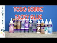 Todo sobre Tacky Glue. Pegamento pegajoso para scrap, manualidades, encuadernación, diy. Aleene´s. - YouTube