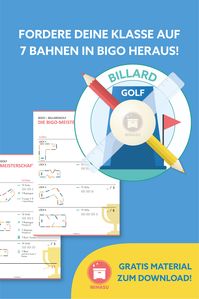 Entwickelt sich die Idee Billard-Golf (kurz und für Insider: “BiGo”) zu spielen auch an deiner Schule zum Sporthype? Aufgrund der aktuellen Situation und wiederkehrenden schulischen Einschränkungen hat Martin Billard und Golf als Idee für das Distanzlernen kombiniert. Zum Abschluss spielst du ein Klassenturnier, das sowohl im Klassenraum, als auch im Distanzunterricht durchgeführt werden kann. #billardgolf #bigo #sportunterricht #coronaundschule #distanzunterricht #wimasu