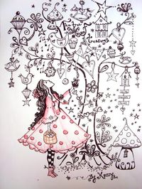I like this page. A drawing of your Self looking up into a tree full of things that you love.